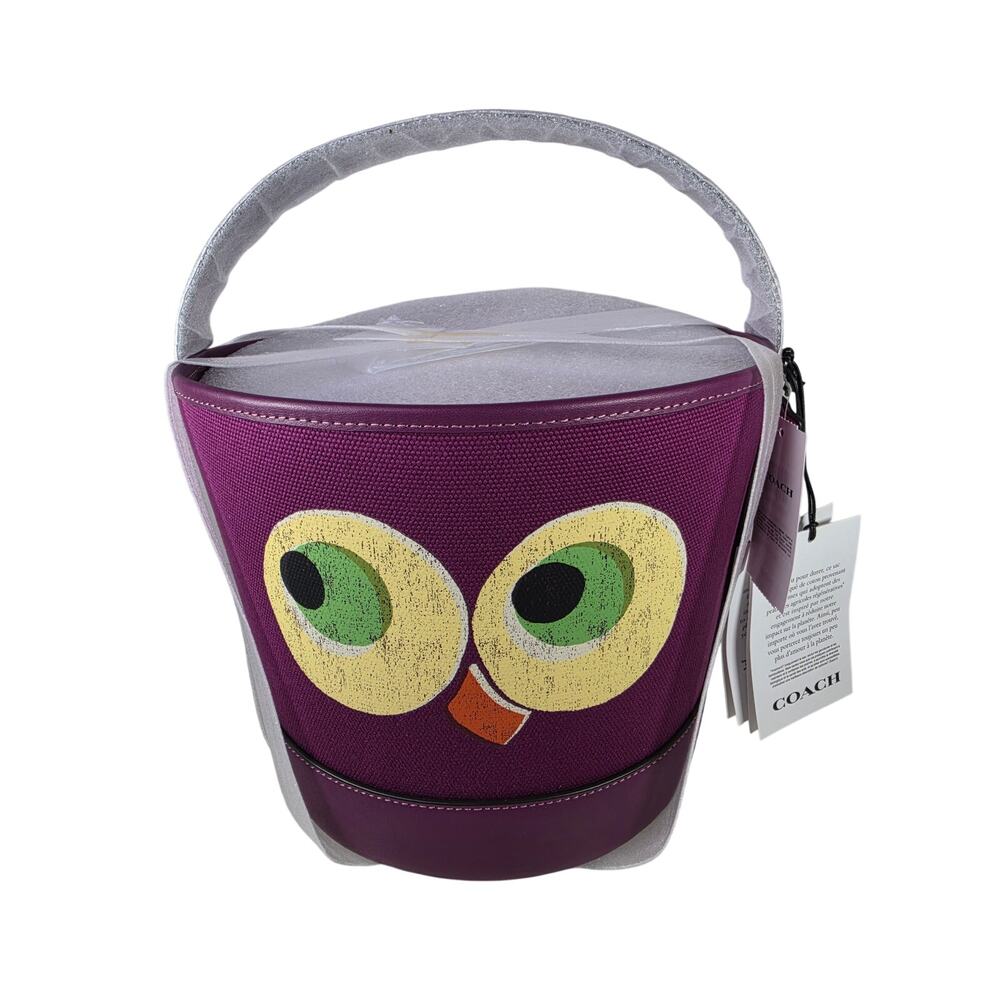 Coach Halloween Trick or Treat Bucket Bag Purse New w/ Tags Purple